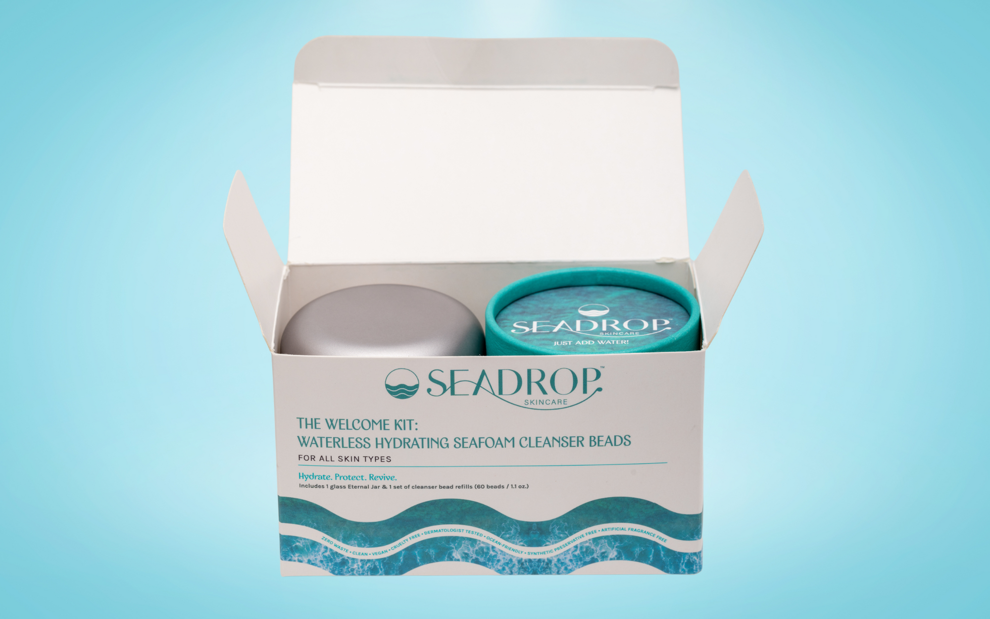 The Welcome Kit | Hydrating Seafoam Cleanser (Eternal Jar & Cleanser Beads)